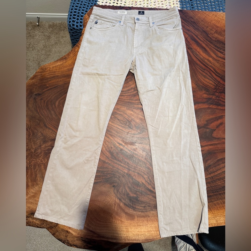 Men’s AG cream color pants size 34